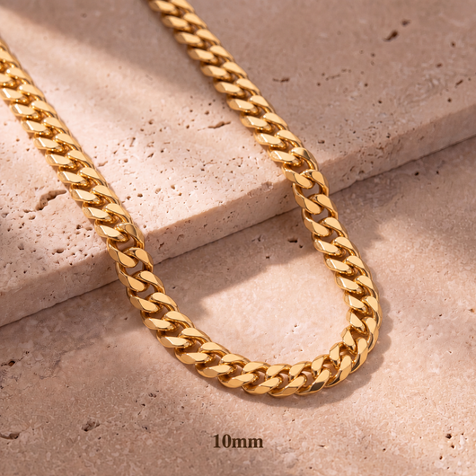 14K Gold Monaco Cuban Chain