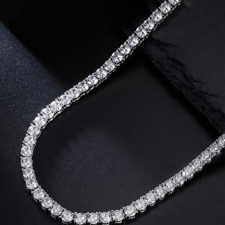 Iced Tennis Cross Chain