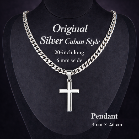 Stainless Steel Layered Cross