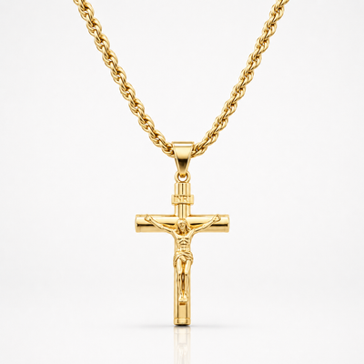 Vintage 14K Gold Crucifix