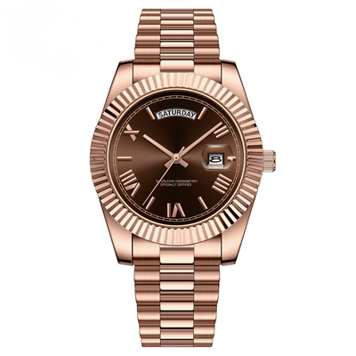Ouro Regent Watch (Rose Gold/Chocolate)