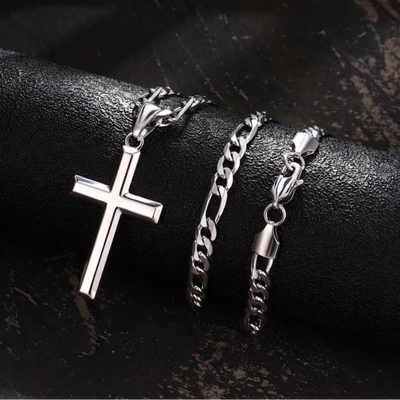 Stainless Steel Layered Cross